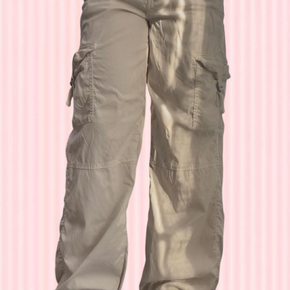 American-eagle Women's Tan and Cream Trousers